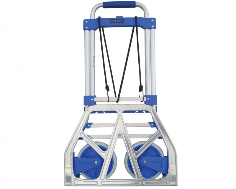 Diable pliable 70Kg aluminium/roues caoutchouc 150